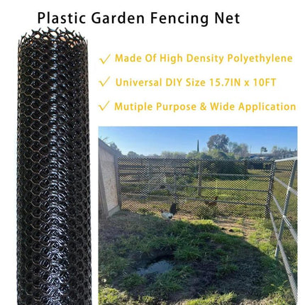 40x300cm Hexagonal Plastic Fence Gardening Flower Poultry Enclosure - DealBuddy