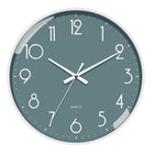 12 Inch No Drill Wall Clock Modern Silent Quartz Clock Sleek Home/Office Decor