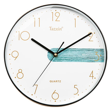 12 Inch No Drill Wall Clock Modern Silent Quartz Clock Sleek Home/Office Decor