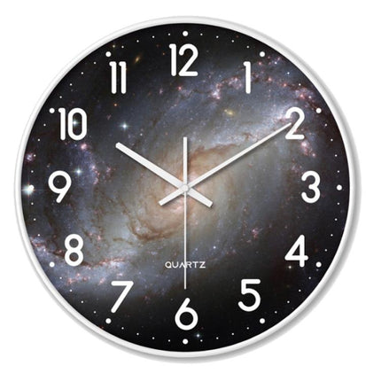 12 Inch No Drill Wall Clock Modern Silent Quartz Clock Sleek Home/Office Decor