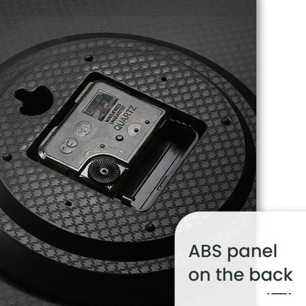 12 Inch No Drill Wall Clock Modern Silent Quartz Clock Sleek Home/Office Decor