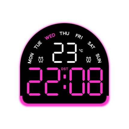 LED Ambient Light Electronic Clock Multifunctional Alarm Clock Home Lighting Table Clock