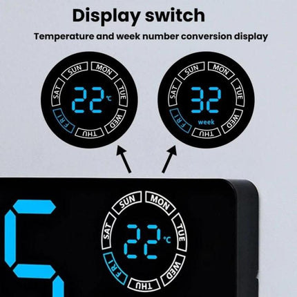 Night Glow Living Room Wall Clock Simple LED Digital Clock