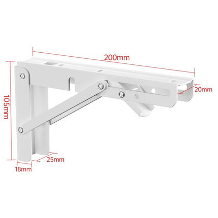 2pcs Foldable Triangle Bracket Wall-Mounted Storage Shelf Shelf Bracket