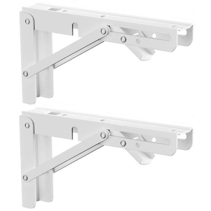2pcs Foldable Triangle Bracket Wall-Mounted Storage Shelf Shelf Bracket