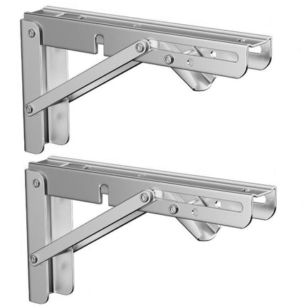 2pcs Foldable Triangle Bracket Wall-Mounted Storage Shelf Shelf Bracket