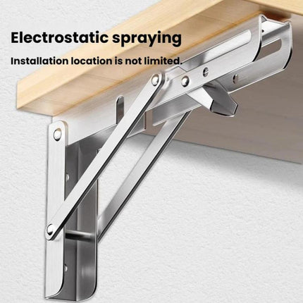 2pcs Foldable Triangle Bracket Wall-Mounted Storage Shelf Shelf Bracket