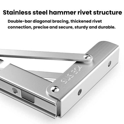 2pcs Foldable Triangle Bracket Wall-Mounted Storage Shelf Shelf Bracket