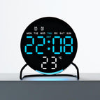 Round Black Shell Blue Light