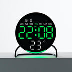 Round Black Shell Green Light