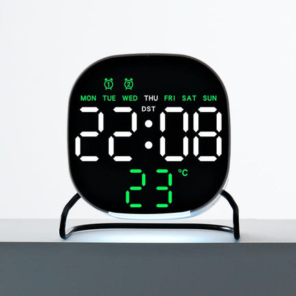 Desktop LED Clock With Alarm Night Light Multifunctional Clock