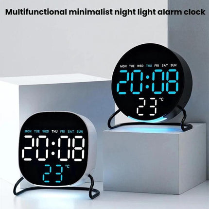 Desktop LED Clock With Alarm Night Light Multifunctional Clock
