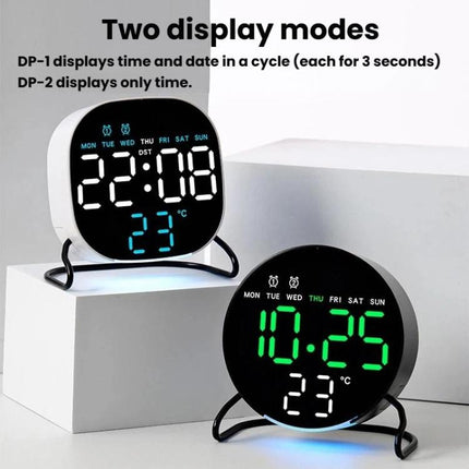 Desktop LED Clock With Alarm Night Light Multifunctional Clock