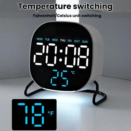 Desktop LED Clock With Alarm Night Light Multifunctional Clock