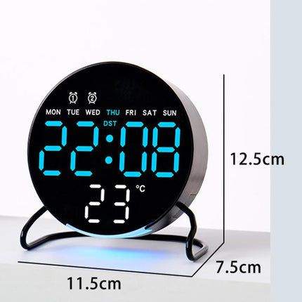 Desktop LED Clock With Alarm Night Light Multifunctional Clock