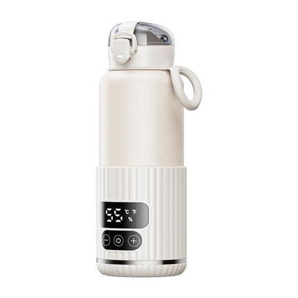 Portable Baby Bottle Warmer 15000mAh Wireless Smart Heating Cup with Adjustable Temp & Constant 48H Warm, IPX6 Waterproof