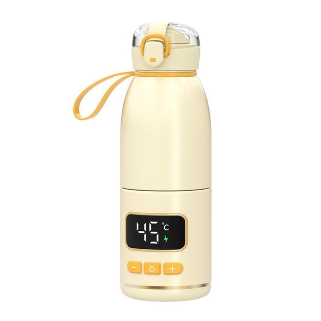 450ml Portable Wireless Baby Bottle Warmer 15000mAh Rechargeable Heating Cup 37-55 degrees