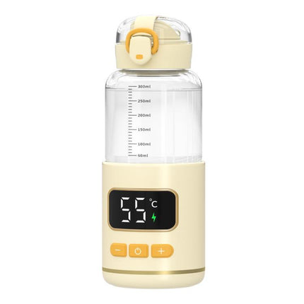 450ml Portable Wireless Baby Bottle Warmer 15000mAh Rechargeable Heating Cup 37-55 degrees
