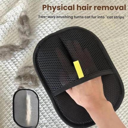 Static Electricity Pet Hair Remover Gloves Two-Way Grooming & Deshedding Gloves for Cats/Dogs - DealBuddy