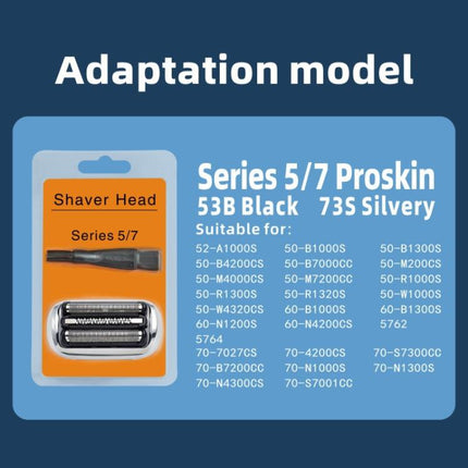 Replacement Blade For Braun Series 5 & 7 Shavers 52-A1000S, 50-B4200CS, 70-7027CS, 70-B7200CC, 53B, 73S - DealBuddy
