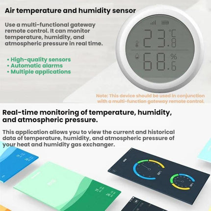 Tuya Smart ZigBee Sensor Smart Temperature Humidity Detector, RSH-ZigBee-HS03 - DealBuddy