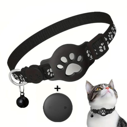 Pet Cat Tracker Collar With S10 GPS Locator, Compatible with Apple Find My, Compatible with Google Find My, Dual System for iOS & Android - DealBuddy