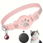 Pet Cat Tracker Collar With S10 GPS Locator, Compatible with Apple Find My, Compatible with Google Find My, Dual System for iOS & Android
