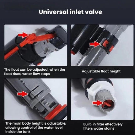 Toilet Tank Universal Flush Waterer Toilet P, Water Inlet Valve, 20cm Drainage Valve, 24cm Drainage Valve, 28cm Drainage Valve, Water Inlet Valve+20cm Drainage Valve, Water Inlet Valve+24cm Drainage Valve, Water Inlet Valve+28cm Drainage Valve         ... - DealBuddy