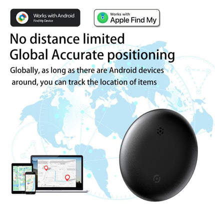 Pet Cat Tracker Collar With S10 GPS Locator, Compatible with Apple Find My, Compatible with Google Find My, Dual System for iOS & Android