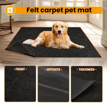 Non-Slip Cuttable Pet Felt Mat Washable Floor Protection Pad, 61 x 74cm, 74 x 91.5cm, 91.5 x 91.5cm, 91.5 x 122cm, 91.5 x 152.5cm, 91.5 x 183cm - DealBuddy