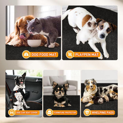 Non-Slip Cuttable Pet Felt Mat Washable Floor Protection Pad, 61 x 74cm, 74 x 91.5cm, 91.5 x 91.5cm, 91.5 x 122cm, 91.5 x 152.5cm, 91.5 x 183cm - DealBuddy