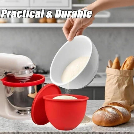 Silicone Lining With Lid For KitchenAid Tilt-Head 5-Quart Stainless Steel Mixing Bowl Replacement - DealBuddy
