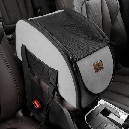 Vehicle Front Seat Center Console Portable Pet Travel Carrier - DealBuddy