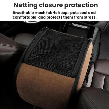 Vehicle Front Seat Center Console Portable Pet Travel Carrier - DealBuddy