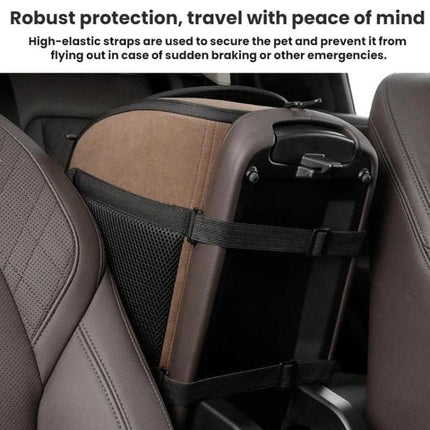 Vehicle Front Seat Center Console Portable Pet Travel Carrier - DealBuddy