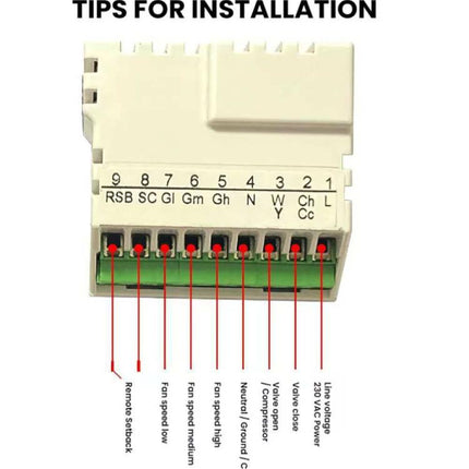 220V Digital Thermostat with Large LCD Display for FCU Air Conditioner, T6861H2WB, T6861H2WG - DealBuddy