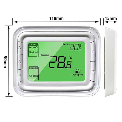 220V Digital Thermostat with Large LCD Display for FCU Air Conditioner, T6861H2WB, T6861H2WG - DealBuddy