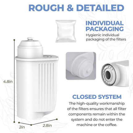 TCZ7003 Active Carbon Water Filter Replacement For Siemens / Bosch EQ Series / Panasonic NC-ZA1 Coffee Machines - DealBuddy