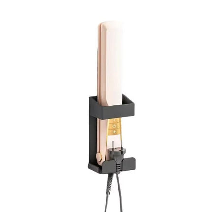 304 Stainless Steel Curling Iron Holder Heat Resistant No Drill Wall Mount with Cord Organizer for Hot Hair Tools - DealBuddy