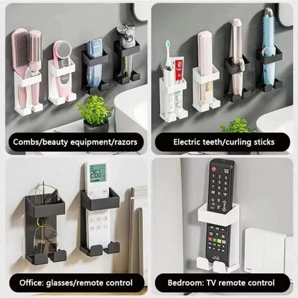 304 Stainless Steel Curling Iron Holder Heat Resistant No Drill Wall Mount with Cord Organizer for Hot Hair Tools - DealBuddy