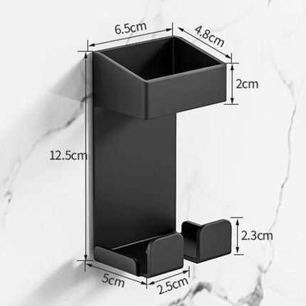 304 Stainless Steel Curling Iron Holder Heat Resistant No Drill Wall Mount with Cord Organizer for Hot Hair Tools - DealBuddy