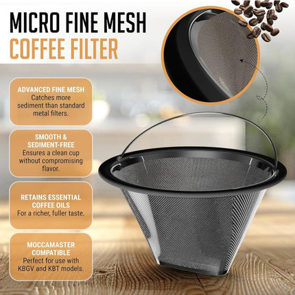 Stainless Steel Filter For Moccamaster KBT / KBGV Coffee Maker, Single Layer, Double Layer - DealBuddy