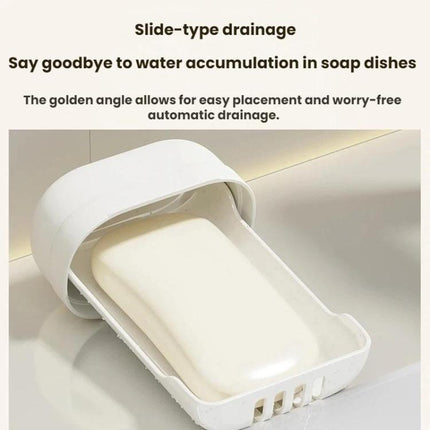 2pcs Sealed Soap Box With Lid Drainage Portable Storage Container - DealBuddy