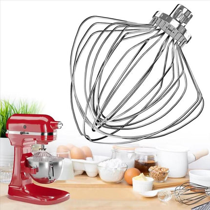 11-Wire Stainless Steel Whisk Attachment for KitchenAid 7 Quart Bowl-Lift Stand Mixer - DealBuddy