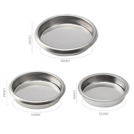 Coffee Machine Stainless Steel Backflush Disc Blind Basket Coffee Maker Backwash Cleaning Blind Bowl, 58mm, 54mm, 51mm - DealBuddy