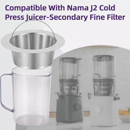 Secondary Fine Cone Filter For Nama J2 Cold Press Juicer 304 Stainless Steel Pulp Strainer Accessory - DealBuddy