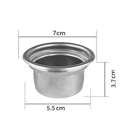 58mm 4-Cup Stainless Steel Portafilter Basket Replacement Coffee Handle Filter for Espresso Machines - DealBuddy