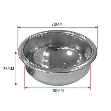58mm Stainless Steel Spherical Bottom Precision Portafilter Basket Enhanced Espresso Extraction Filter - DealBuddy