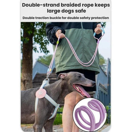 One To Two Anti-escape P-chain Dog Leash - DealBuddy