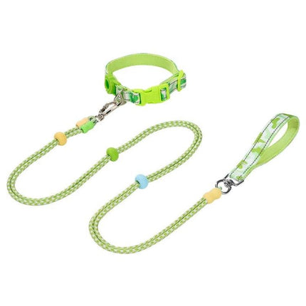 Pet Double-section P-shaped Leash Multi-functional Collar Walking Lead, S, M - DealBuddy